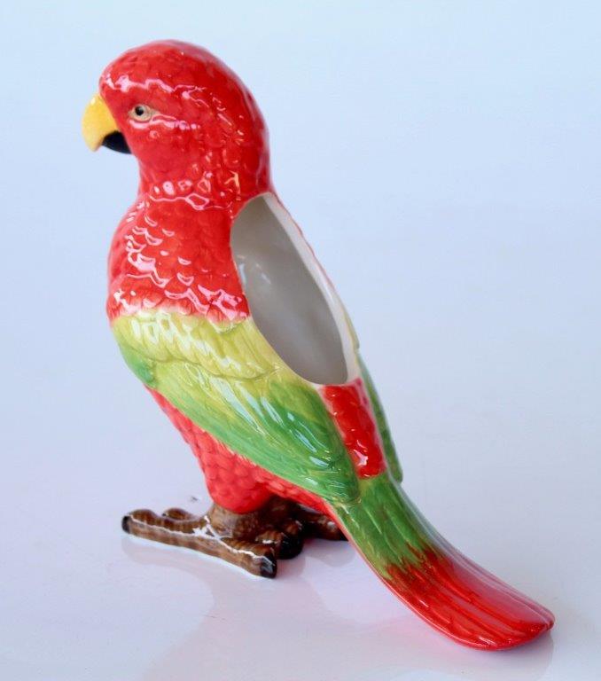 Red & Green Parrot Open Back